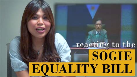 Advocates React To Sogie Equality Bill Arguments Filipino Rec