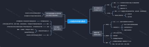 高中生物必修三思维导图：人体的内环境与稳态知犀思维导图知犀官网