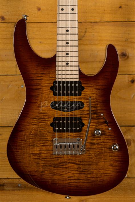 Suhr Modern Pro Bengal Burst Maple 510 Hsh Peach Guitars