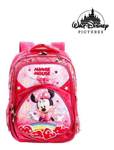 Mochila Infantil Escolar D Minnie Mouse De Costas Mercadolibre