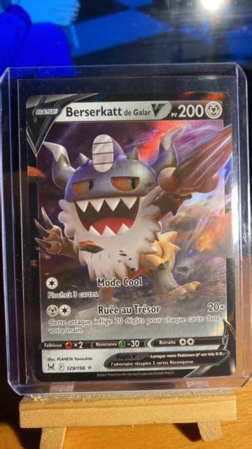 Carte Pok Mon Berserkatt De Galar V Origine Perdue Eb Fr