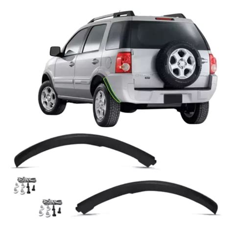 Par Alargador Moldura Parachoque Traseiro Ecosport 04 07 12