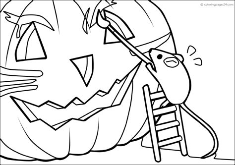 Mus M Lar En Halloween Pumpa M Larbilder Coloringpages Se