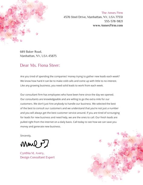 Business Letter Format With Letterhead Collection Letter Template