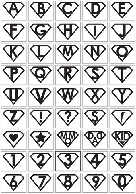 Black And White Superhero Logos