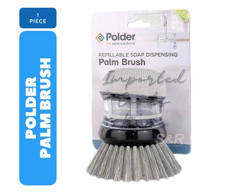 Polder Refillable Soap Dispensing Palm Brush Lazada Ph