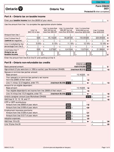 Canada Ontario Tax Income 2021 2024 Form Fill Out And Sign Printable Pdf Template Airslate