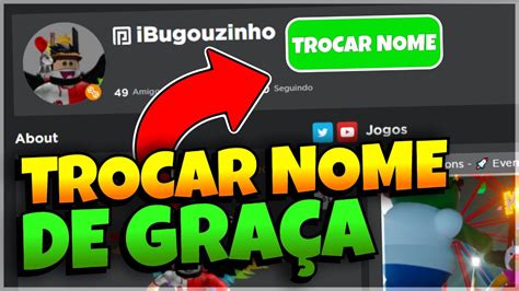 COMO TROCAR DE NOME NO ROBLOX DE GRAÇA Shorts YouTube