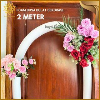 Jual Foam Busa Putih Bulat 2 Meter Foam Busa Elastis Untuk Rangkaian