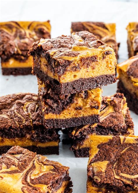 These Pumpkin Cheesecake Brownies Are Rich Moist Totally Yummy And