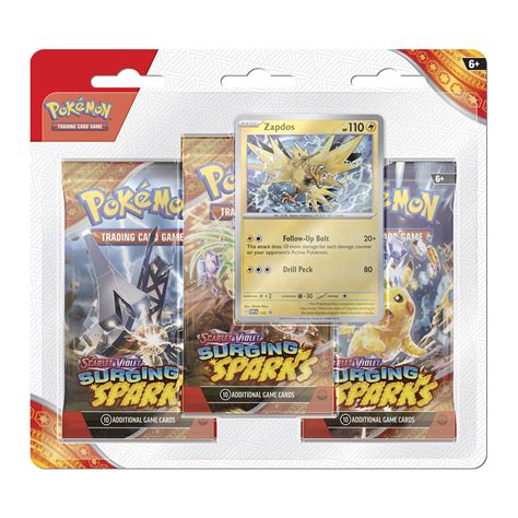 Pokemon Tcg Surging Sparks Pack Blister Ingles Pokeperu Store