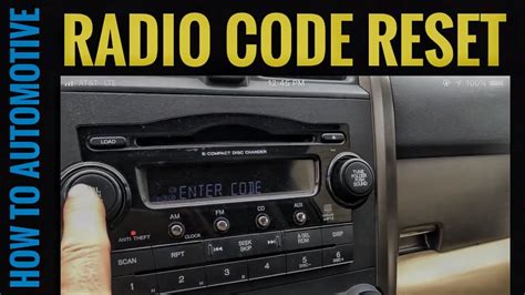 Honda Element Radio Code Lookup