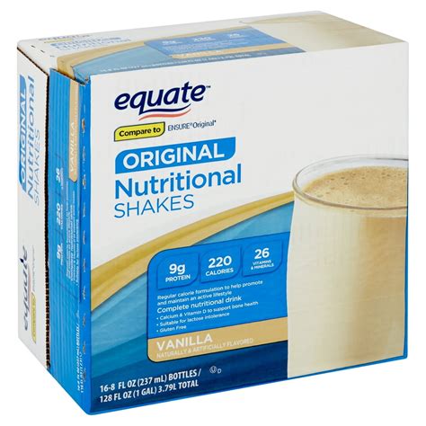 Equate Original Nutritional Shakes Vanilla 8 Fl Oz 16 Count