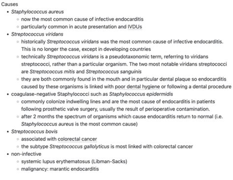 Infective Endocarditis Flashcards Quizlet