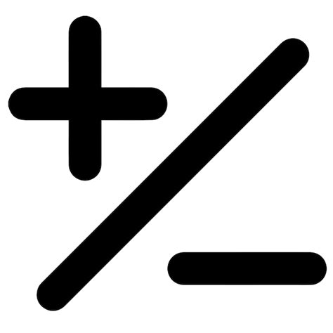 Premium Vector Plus And Minus Symbol Basic Mathematical Symbol Sign