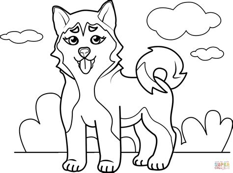 Huskys Printable Clip Art Library