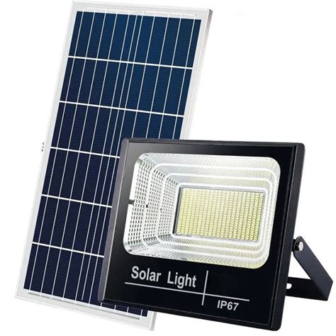 W Solar Light Auto Sensing Outdoor Flood Light Remote Control