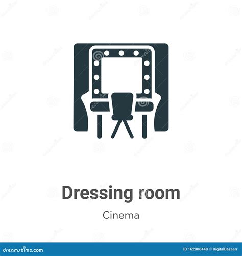 Dressing Room Vector Icon On White Background Flat Vector Dressing