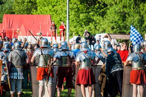 Historical Reenactment Of Boudica S Rebellion Editorial Stock Image