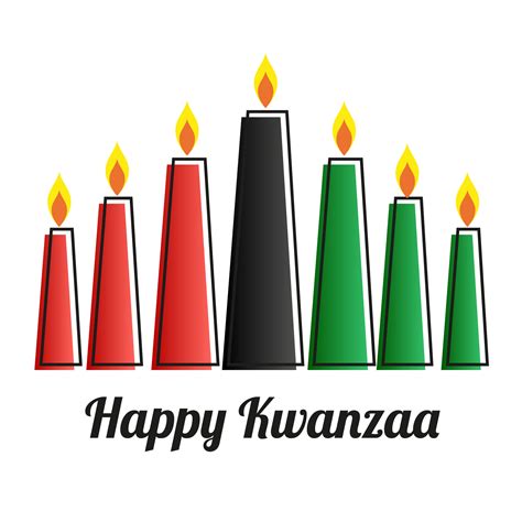 Free Happy Kwanzaa Design Candle Red Black Green 19773914 Png With