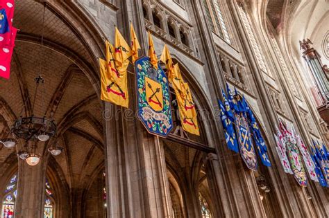 Cathedral Of The Holy Cross Orleans France Interiors Editorial Image