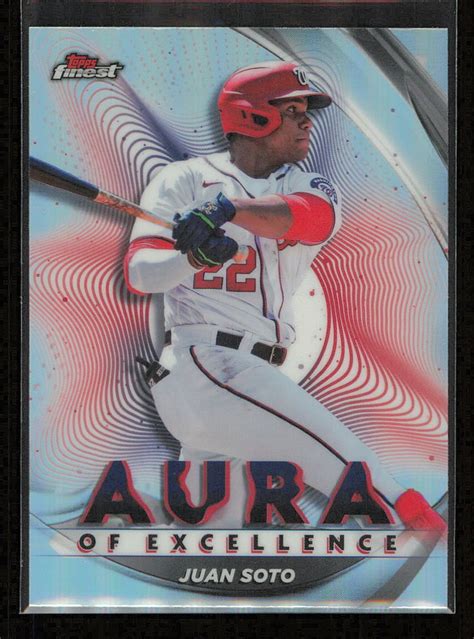 Juan Soto Topps Finest Aura Of Excellence Ae Js Nationals Ebay