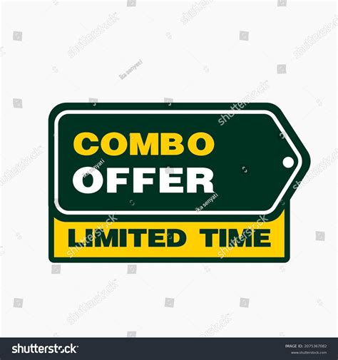 Combo Offers Labels Sign Promotion Stock Vector Royalty Free