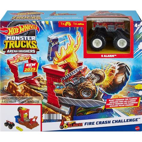 Mattel Hot Wheels Monster trucks aréna Závodní výzva herní set Fire Crash Challenge 4KIDS sk