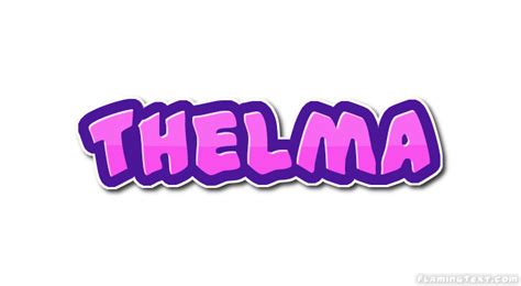 Thelma ロゴ フレーミングテキストからの無料の名前デザインツール