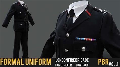 3D model Fire brigade formal uniform VR / AR / low-poly | CGTrader