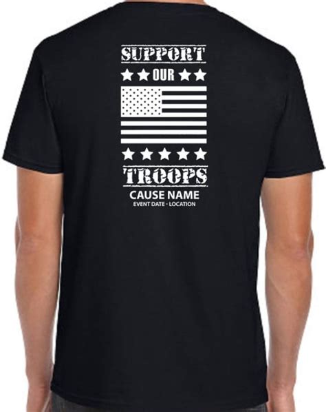 Support Our Troops Shirts With American Flag