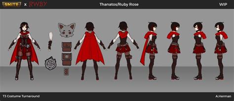 Artstation Smite X Rwby Character Turnarounds Alyssa Herman Rwby