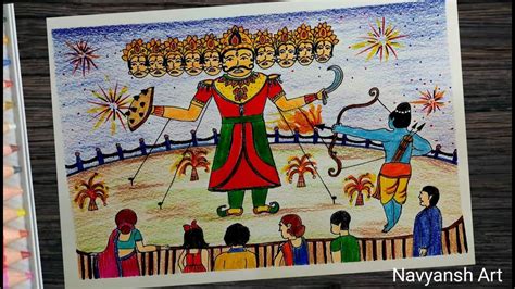 Dussehra Festival Drawinghow To Draw Dussehra Festivaldussehra | Images and Photos finder