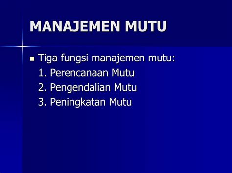 Ppt Manajemen Mutu Terpadu Mmt Powerpoint Presentation Free