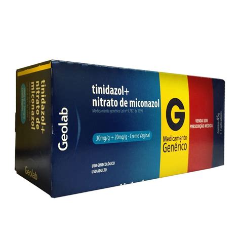 Tinidazol 30mgg Nitrato De Miconazol 20mgg Creme Ginecologico