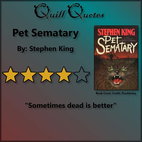 Pet Sematary by Stephen King - Quill Quotes