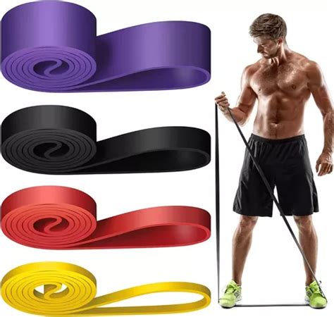 Bandas De Resistencia Ejercicio 4 Gruesas Crossfit Pull Ups MercadoLibre