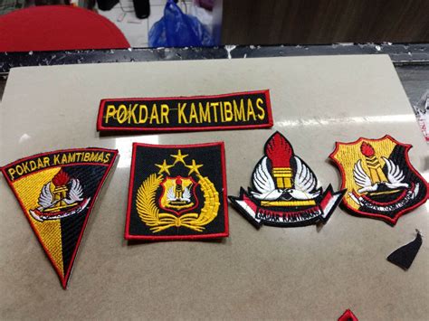 Logo Bordir Badge POKDAR KAMTIBMAS Lazada Indonesia