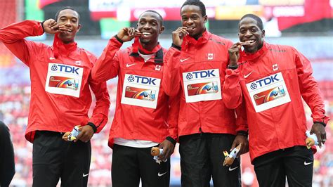 Olympic Champ Gilbert To Head Mens 4x100m Relay Team Team Canada