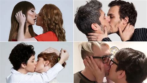 Besos y amor las fotos de los famosos por el Día Internacional del Orgullo Gay Infobae