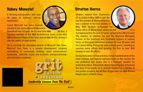 Leadership Lessons From The Trail” By Stratton Horres And Sidney