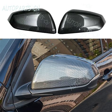 ABS Carbon Fiber Door Side Mirror Cover Trim For Chevrolet Equinox 2022