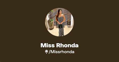 Miss Rhonda Instagram Tiktok Linktree