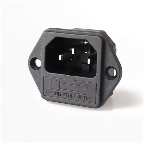 Lz F P Iec Socket With Single Fuse Screw Type Pin Lanz