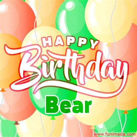 Happy Birthday Bear GIFs - Download on Funimada.com