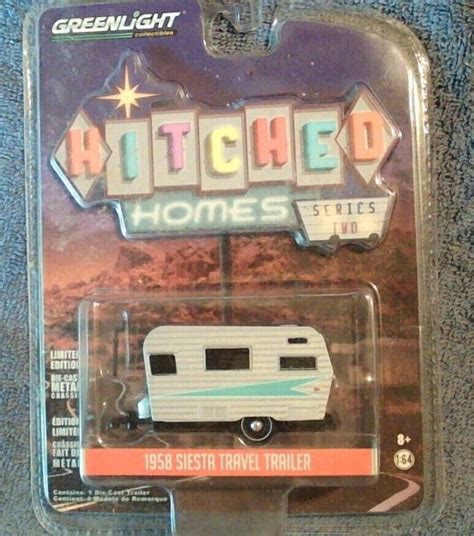 Greenlight Hitched Homes Series Two 1958 Siesta Travel Trailer New