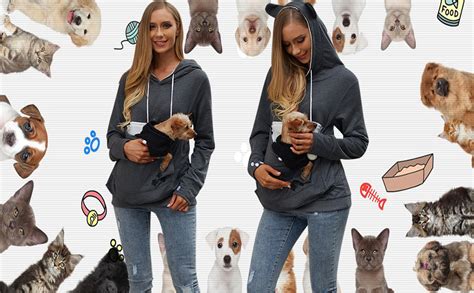 Gallone Behandlung Geneigt Pullover Mit Hundetasche Ringel Wo Dunkelheit