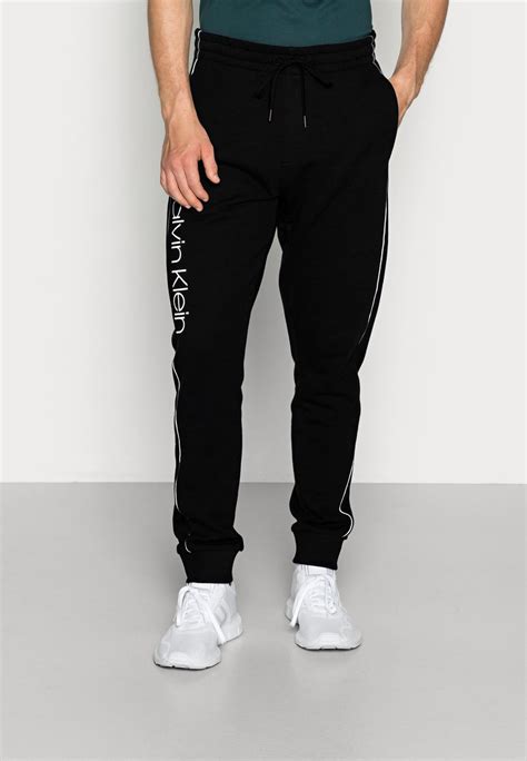 Calvin Klein Logo Print Treningo Apatinė Dalis Perfect Black Juoda