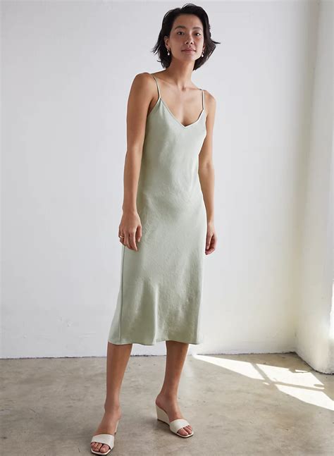 Wilfred Only Slip Midi Dress Aritzia Ca