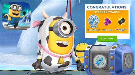 Stooart Minion Rush Ice Ice Rocket Special Mission Stage Gameplay Ios